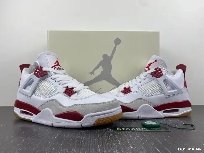 Bmlin Red Retro Jordan 4 DR5415-160 Pine SB 0526
